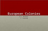 European Colonies U.S. History C. Corning. New France French N. American Colonies – colonization process more similar to Spanish/Portuguese than EnglishFrench.