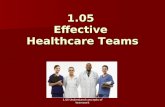 1.05 Effective Healthcare Teams 1.05 Understand concepts of teamwork.