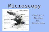 Microscopy Chapter 3 Biology Mr. Gilbertson. DISCOVERY OF CELL PRECEDED BY THE INVENTION OF THE MICROSCOPE ROBERT HOOKE - NAMED “CELLS” BECAUSE THEY LOOKED.