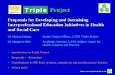 Project  Dr Marion Helme: Senior Project Officer, LTSN Triple Project Dr Margaret Sills: Academic Director, LTSN Subject.