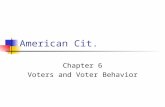 American Cit. Chapter 6 Voters and Voter Behavior.