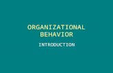 ORGANIZATIONAL BEHAVIOR INTRODUCTION. CLASSIFICATION Classical. Behavioral. Quantitative. Modern.