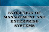 1 EVOLUTION OF MANAGEMENT AND ENTERPRISE SYSTEMS.
