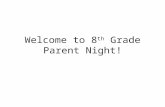 Welcome to 8 th Grade Parent Night!. Counseling Office Academics Career Emotional Social Visit the bathschools.net website for important updates and information!