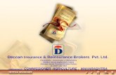 Deccan Insurance & Reinsurance Brokers Pvt. Ltd. Presentation – Government of Maharashtra Shetkari Janata Apghat Bima Yojana (Farmers Janata Personal Accident.