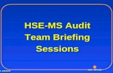 T-1 10/30/97 SIEP - EPS-HE HSE-MS Audit Team Briefing Sessions.