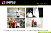 School of Health Studies - Undergraduate Courses.
