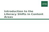 Introduction to the Literacy Shifts in Content Areas.