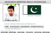 MR. HASSAN ANWAR (PAKISTAN) THE 2013 RESEARCH WRITING SKILLS SHOWCASE OF mr.hassan.anwar@gmail.com Flag of Pakistan courtesy of  LAST.
