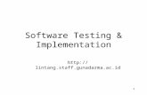 1 Software Testing & Implementation .
