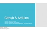 Github & Arduino How To: Post On Github How To: Download from Github How To: Upload Code Downloaded from Github to Arduino Tommy Sanchez EE400D Spring.