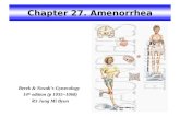 Chapter 27. Amenorrhea Berek & Novak’s Gynecology 14 th edition (p 1035~1068) R3 Jung Mi Byun.
