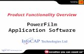 Product Functionality Overview PowerFilm Application Software.