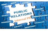 Internal PR – internal communication Employee is also a customer!