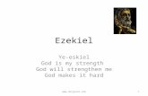 Ezekiel Ye-eskiel God is my strength God will strengthen me God makes it hard 1.