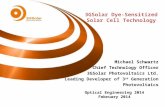 Michael Schwartz Chief Technology Officer 3GSolar Photovoltaics Ltd. Leading Developer of 3 rd Generation Photovoltaics 3GSolar Dye-Sensitized Solar Cell