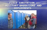 FIELD SANITATION – MILITARY OPERATIONS AND DEPLOYMENTS.