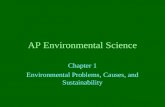 AP Environmental Science Chapter 1 Environmental Problems, Causes, and Sustainability.