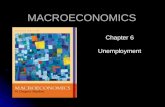 MACROECONOMICS Chapter 6 Unemployment. 2 Steady State The labor market is in equilibrium. The labor market is in equilibrium. No unemployment = long-run