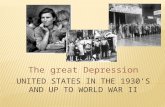 The great Depression.  Unequal distribution of wealth  Overproduction  Extensive stock market speculation (Bull Market)  Calvin Coolidge's administration.