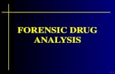 5 -1 FORENSIC DRUG ANALYSIS. 5 -2 Drug Identification The challenge comes in selecting analytical procedures that will specifically identify a drug. This.