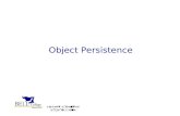 Object Oriented Programming Object Persistence. Object Oriented Programming Introduction One of the most critical tasks that applications have to perform