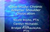 Case Study: Chronic Anterior Shoulder Dislocation Nicole Boyko, PT/s Carolyn Michalski, PT/s Bridget Promaulayko, PT/s.