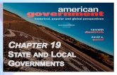 C HAPTER 19: L EARNING O BJECTIVES  Understand how colonial governments and U.S. historical events helped shape the role of state and local governments.