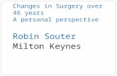 Changes in Surgery over 46 years A personal perspective Robin Souter Milton Keynes.