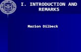 I. INTRODUCTION AND REMARKS Marion Dilbeck. I. INTRODUCTION AND REMARKS Reintroduce Ourselves Purpose of UDS Coordination –Advise the State Regents Office.