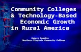 Community Colleges & Technology-Based Economic Growth in Rural America Robert Templin Northern Virginia Community College.