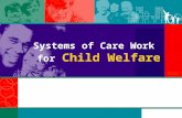 Systems of Care Work for Child Welfare. Overview This customizable PowerPoint presentation was designed for use by States, communities, territories, and.