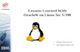 Lessons Learned With Oracle9i on Linux for S/390 Denny Dutcavich dutch@us.ibm.com.