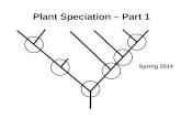 Plant Speciation – Part 1 Spring 2014. Major topics Variation in plant populations and species (1) Gene flow and reproductive isolating barriers (1) Speciation.