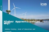 Institution of Civil Engineers Higher Apprenticeships - Why? Andrew Stanley: Head of Education and Learning March 2014.