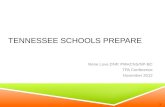 TENNESSEE SCHOOLS PREPARE Rene Love DNP, PMHCNS/NP-BC TPA Conference November 2012 1.