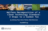 Welfare Decomposition of a Clean Technology Standard: 3 Steps to a Carbon Tax by Anthony Paul, Karen Palmer, Matt Woerman Paul@RFF.org.