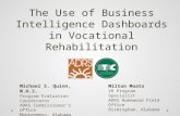 The Use of Business Intelligence Dashboards in Vocational Rehabilitation Milton Moats VR Program Specialist ADRS Homewood Field Office Birmingham, Alabama.
