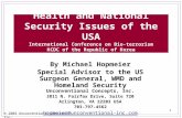 © 2004 Unconventional Concepts, Inc. 1 Health and National Security Issues of the USA International Conference on Bio-terrorism KCDC of the Republic of.