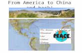 From America to China and back!. WHAT EVENTS IN MY LIFE LED TO CREATING P.E.A.C.E.? After leaving the US Air force in 1970, my first career was running.