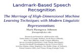 Landmark-Based Speech Recognition The Marriage of High-Dimensional Machine Learning Techniques with Modern Linguistic Representations Mark Hasegawa-Johnson.