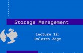 Storage Management Lecture 12: Dolores Zage. Data Central concern for –the programmer –the language designer –the language implementor.