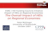 ESRC / HEI Funding Councils Initiative Impact of HEIs on Regional Economies The Overall Impact of HEIs on Regional Economies Peter McGregor University.