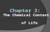 Chapter 2: The Chemical Context of Life. Matter  Anything that has mass and occupies space.  Smallest particle of an element (still retains elemental.