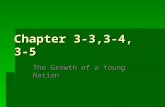 Chapter 3-3,3-4, 3-5 The Growth of a Young Nation.