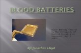 By: Jonathan Lloyd Blood Battery created by The University of British Columbia in Vancouver (April 2009)