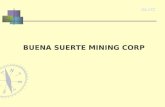BUENA SUERTE MINING CORP. Buena Suerte Mining Corp (BSMC) ► Who is BSMC?  An affiliate of Oxiana & Royalco Resources Ltd.  Oxiana interests being restructured.