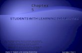 Copyright © Allyn & Bacon 2008Chapter 5: Students with Learning Disabilities Chapter 5 Copyright © Allyn & Bacon 2008 This multimedia product and its contents.