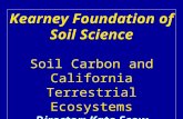Kearney Foundation of Soil Science Soil Carbon and California Terrestrial Ecosystems Director: Kate Scow UC Davis.