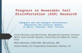 Progress in Anaerobic Soil Disinfestation (ASD) Research Carol Shennan, Joji Muramoto, Margherita Zavatta, Graeme Baird, and Lucinda Toyama, University.
